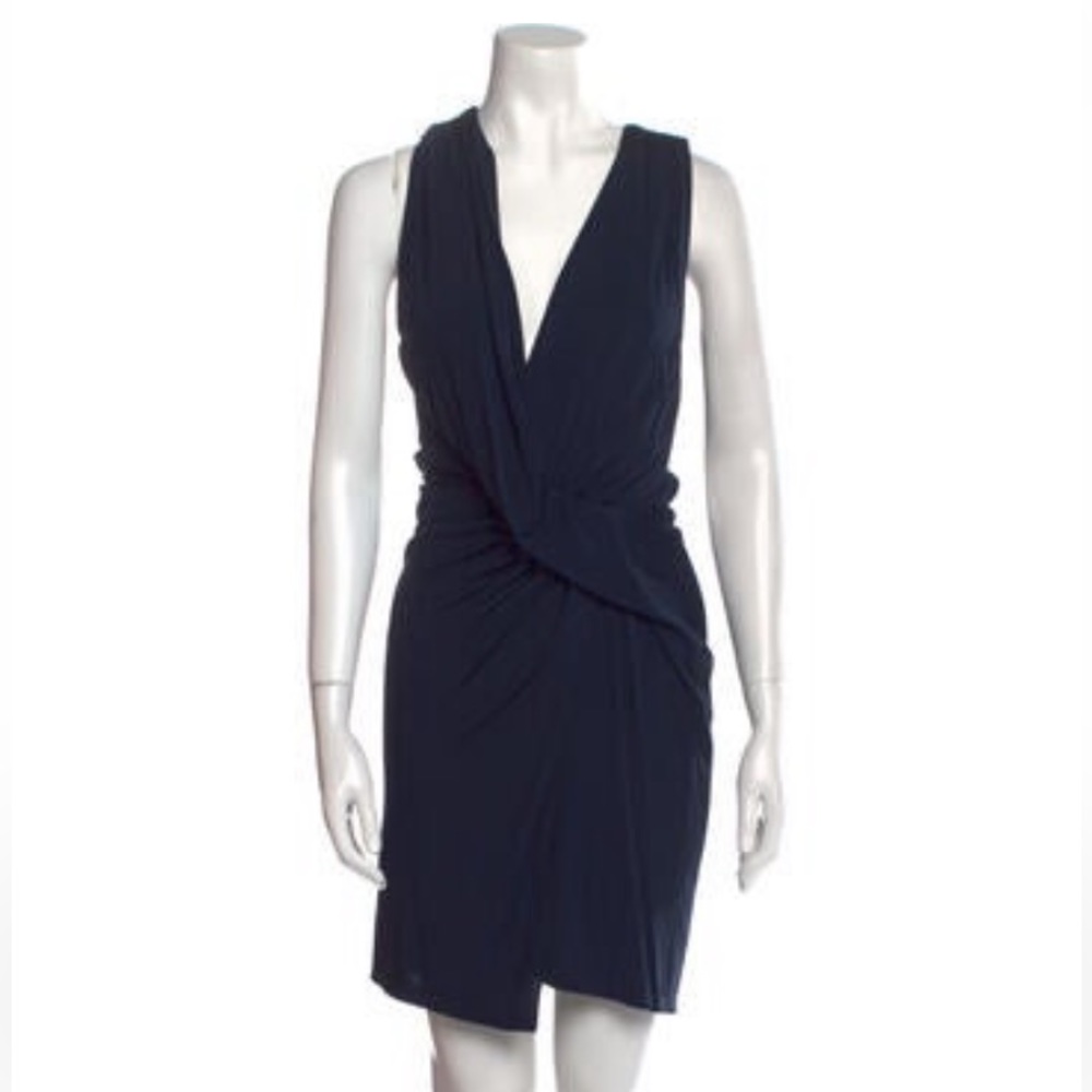 Haute Hippie V-neck navy mini dress size XS
